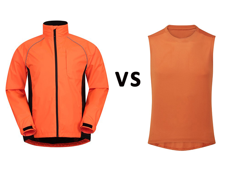 yellow cycling jacket