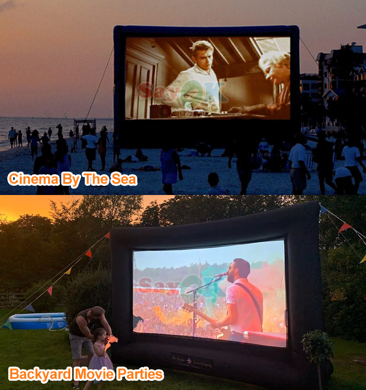 inflatable movie screen