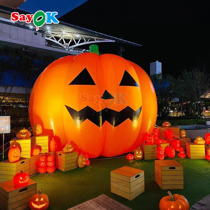inflatable halloween pumpkin