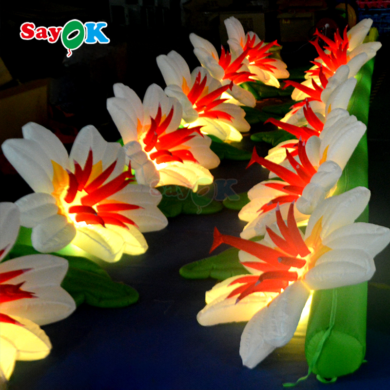 inflatable flower chain