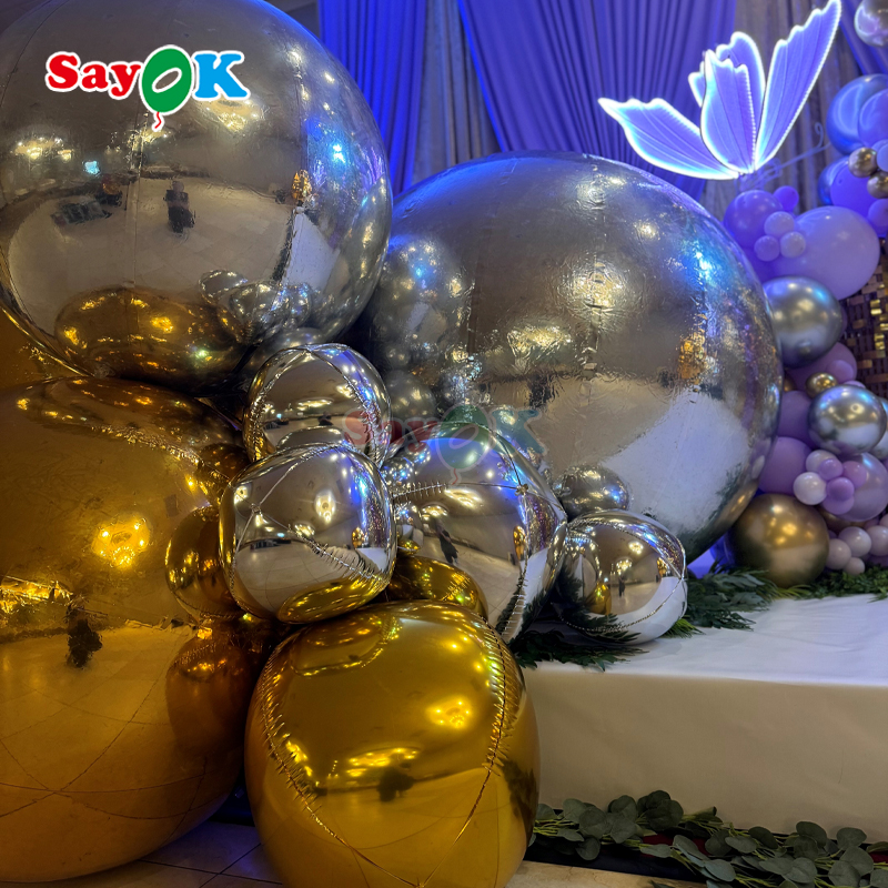 inflatable mirror ball