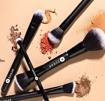 Sugar Cosmetics brushes