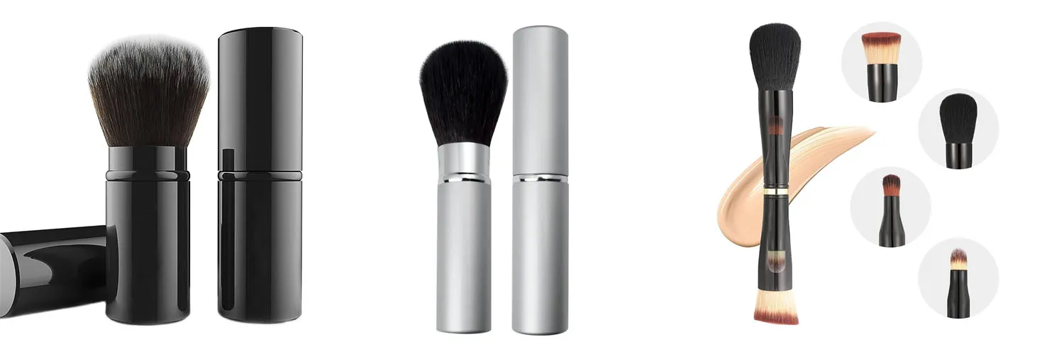 retractable travel makeup brush