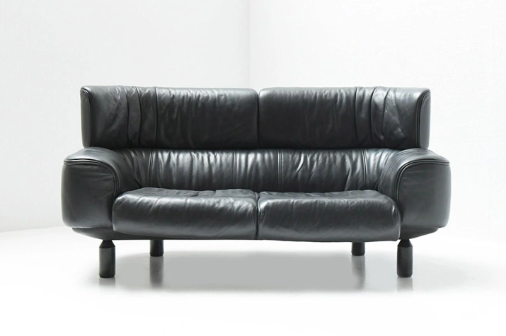 real leather sofa