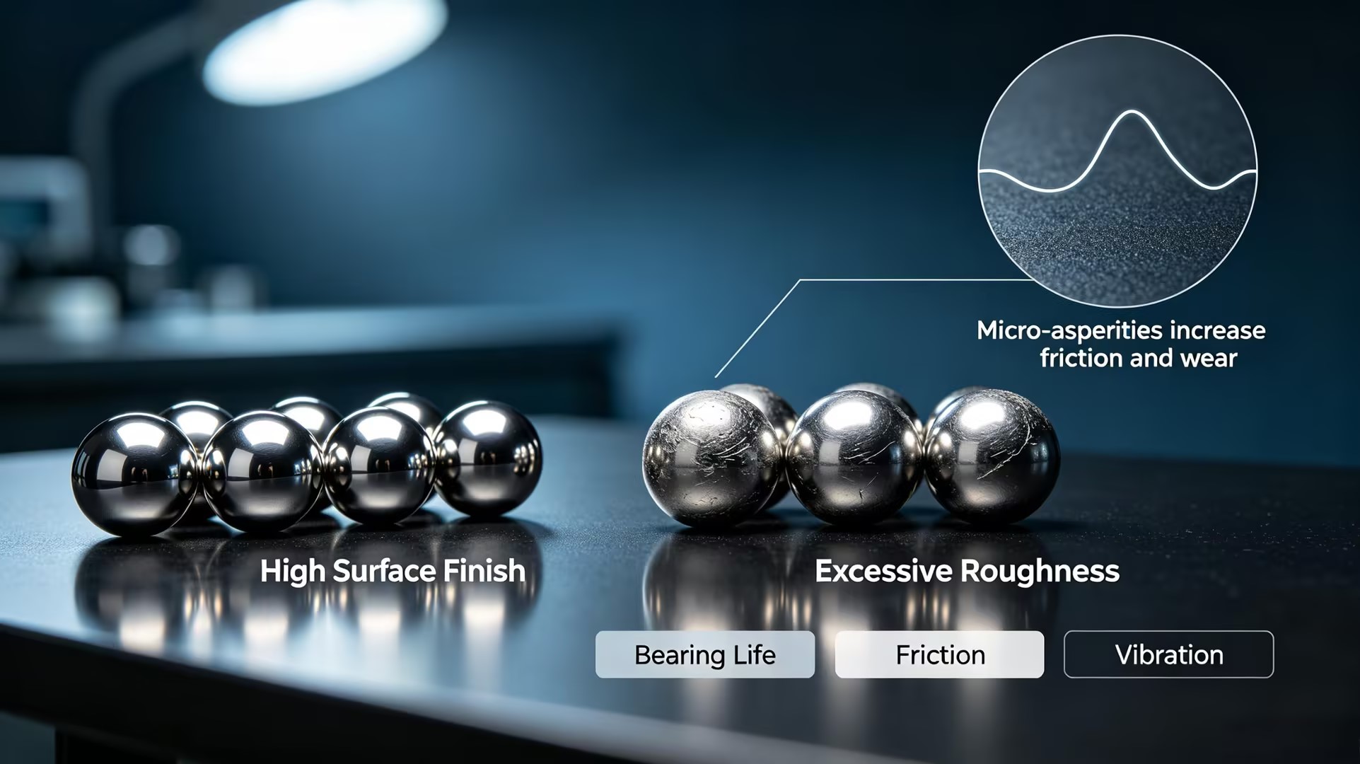 steel ball surface roughness
