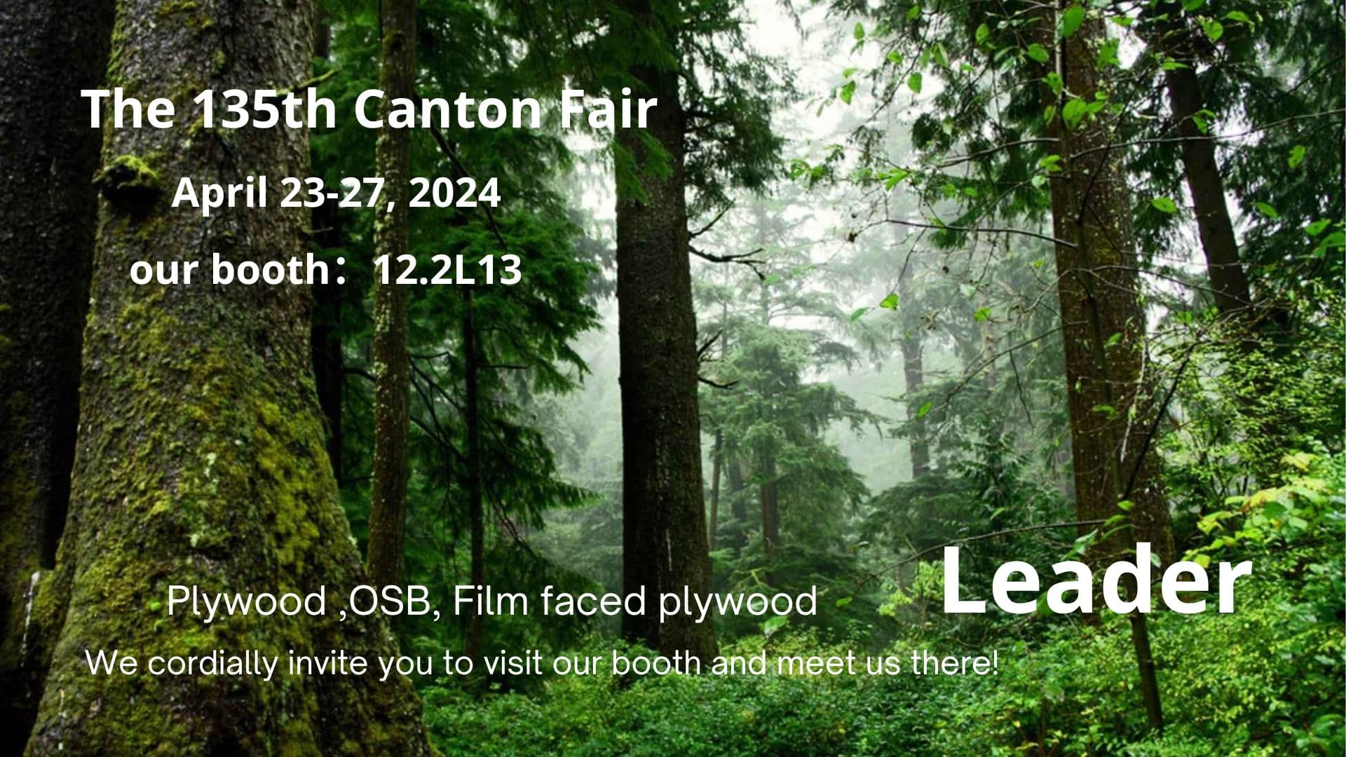 Elevate Your Projects with Linyi Luju Inc,our booth of the 135th conton fair is 12.2L13