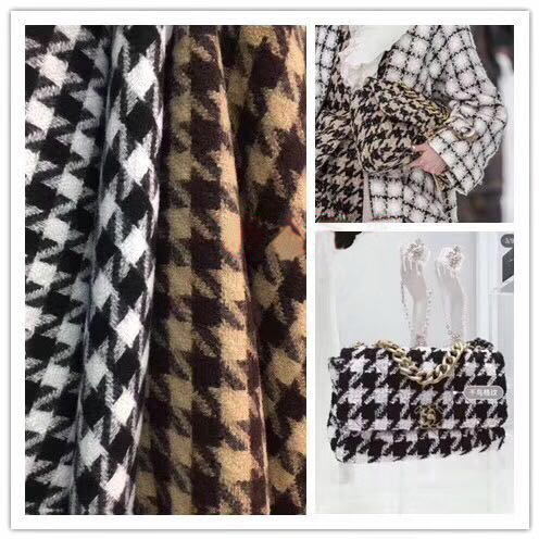 Houndstooth for bags and purse|Melody Leather