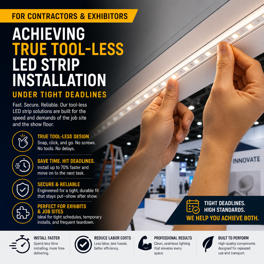 Achieving True Tool-Less LED Strip Installation