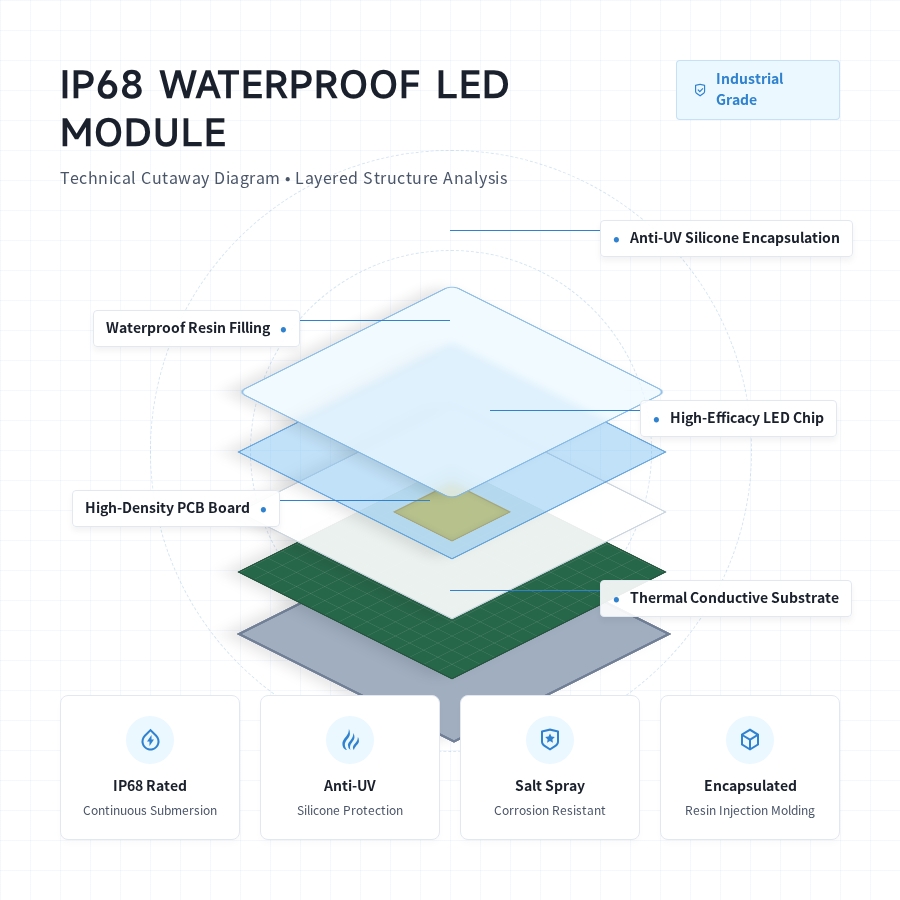 Moduli LED IP68 per insegne da esterno