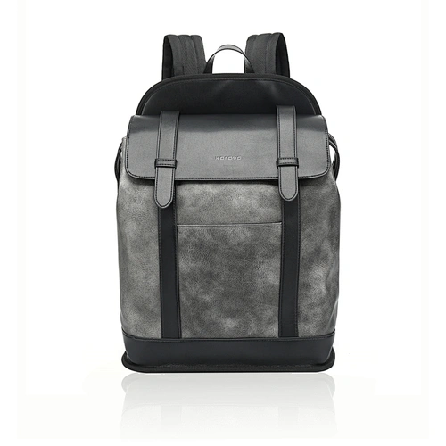 灰色撞色雙肩包