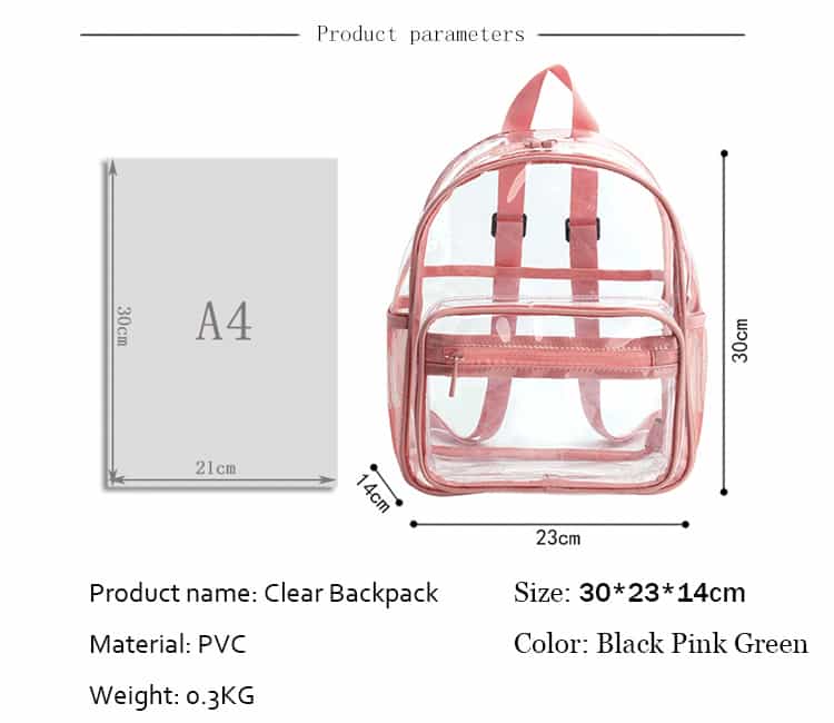 clear cute backpacks