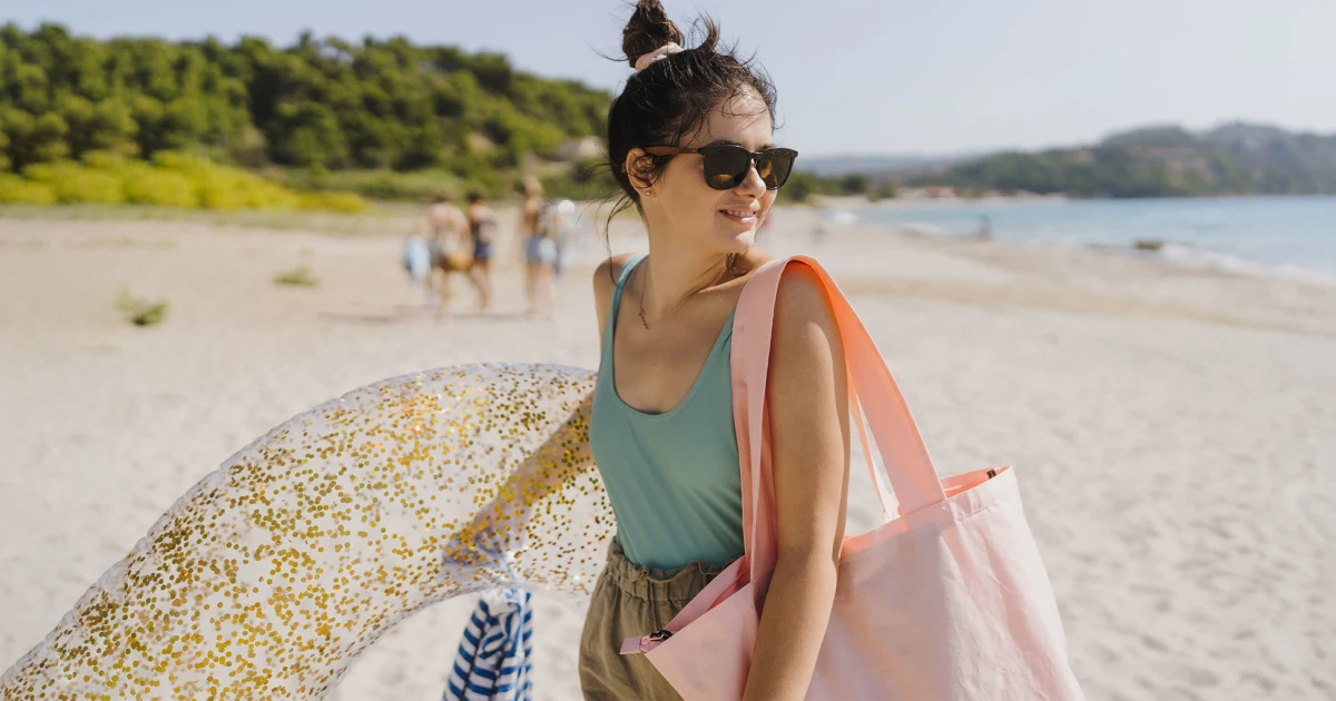 beach tote bag