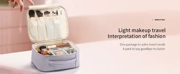 XH-AMZ132-G Women Travel Makeup Cosmetic Case