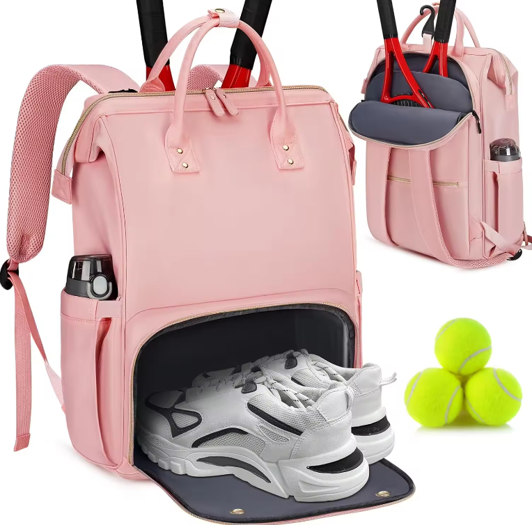 This tennis backpack is perfect for the avid player who needs to carry all their gear.