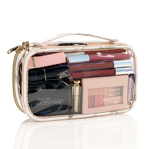 clear pvc makeup bag
