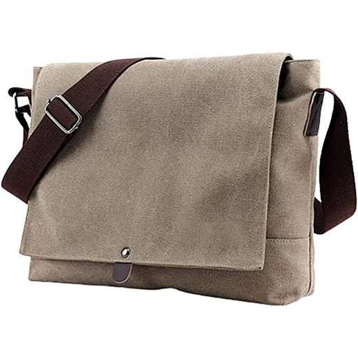 grey messenger bag
