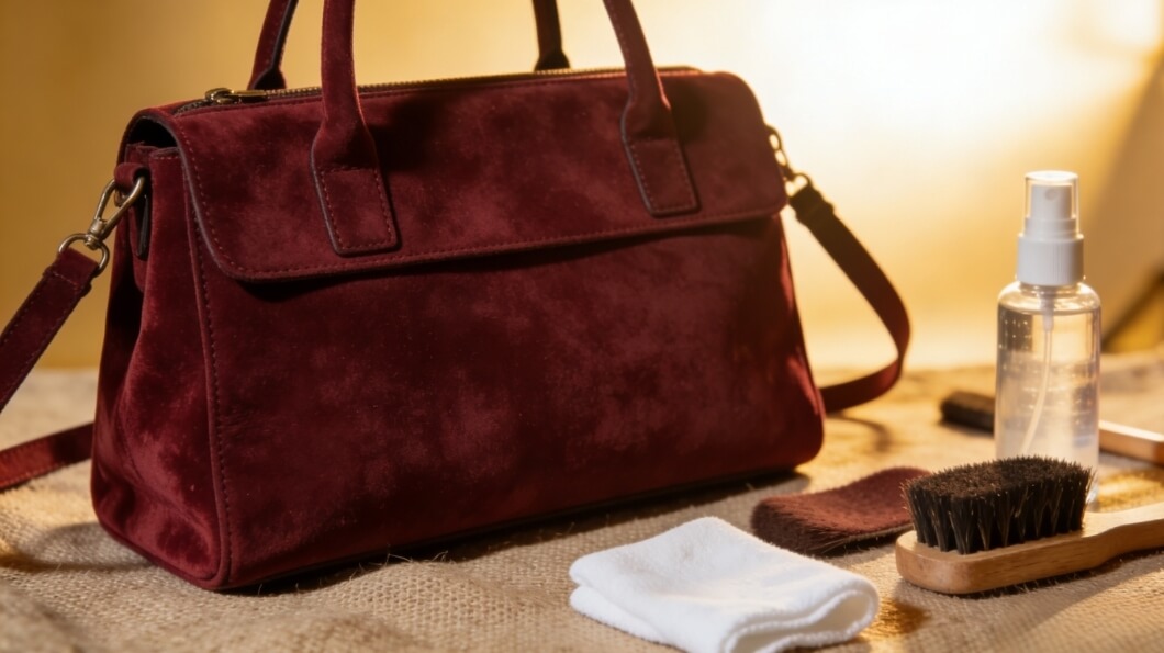 how to clean suede handbag
