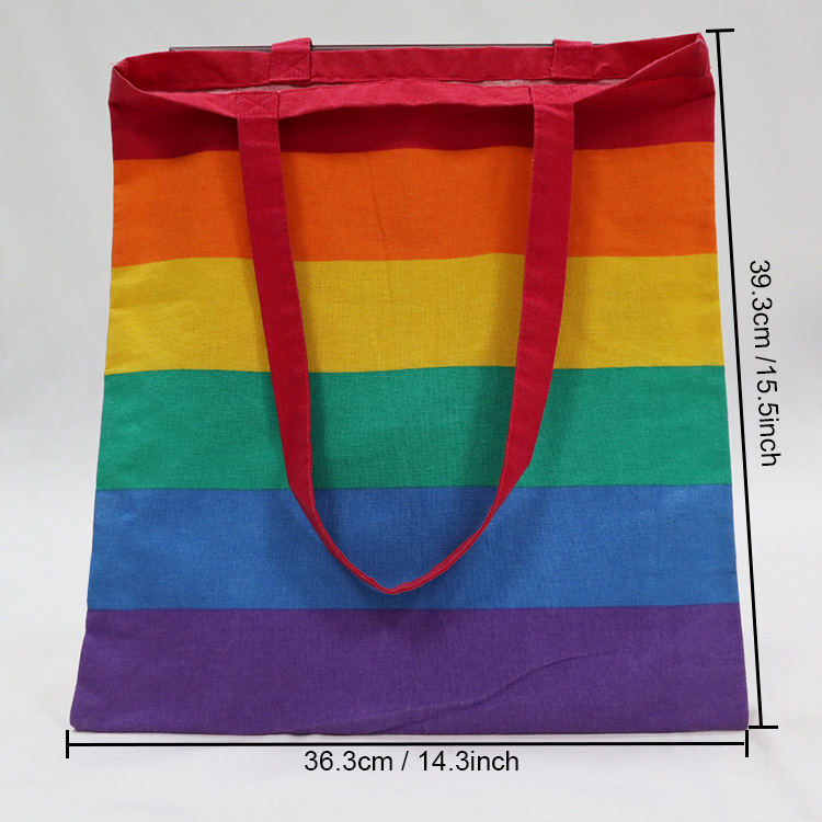 rainbow tote bag