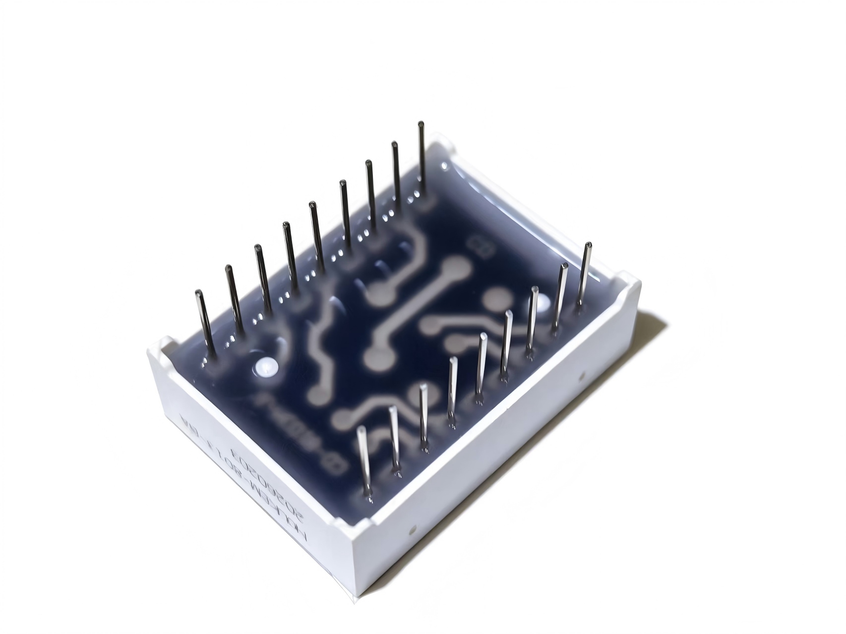 Multiplexed 7 segment display wiring with shared segment lines