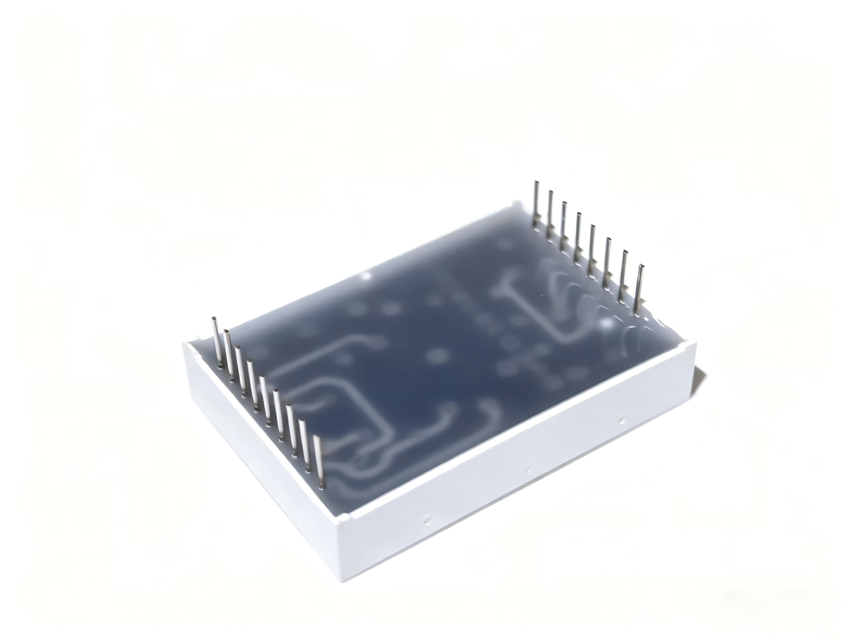 7 segment LED display module pinout diagram illustrating common anode and common cathode wiring configuration