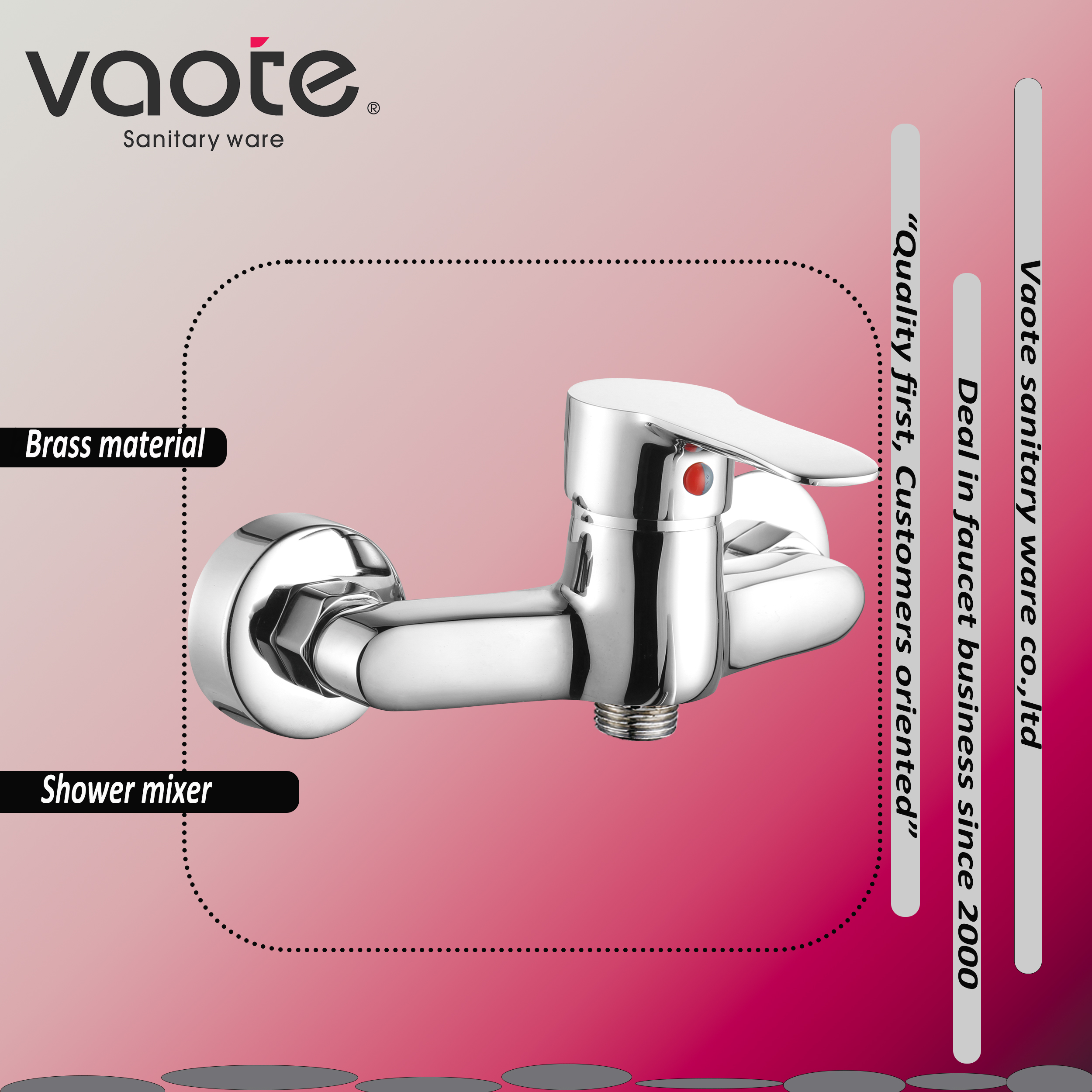 wall mounted bath mixer faucet