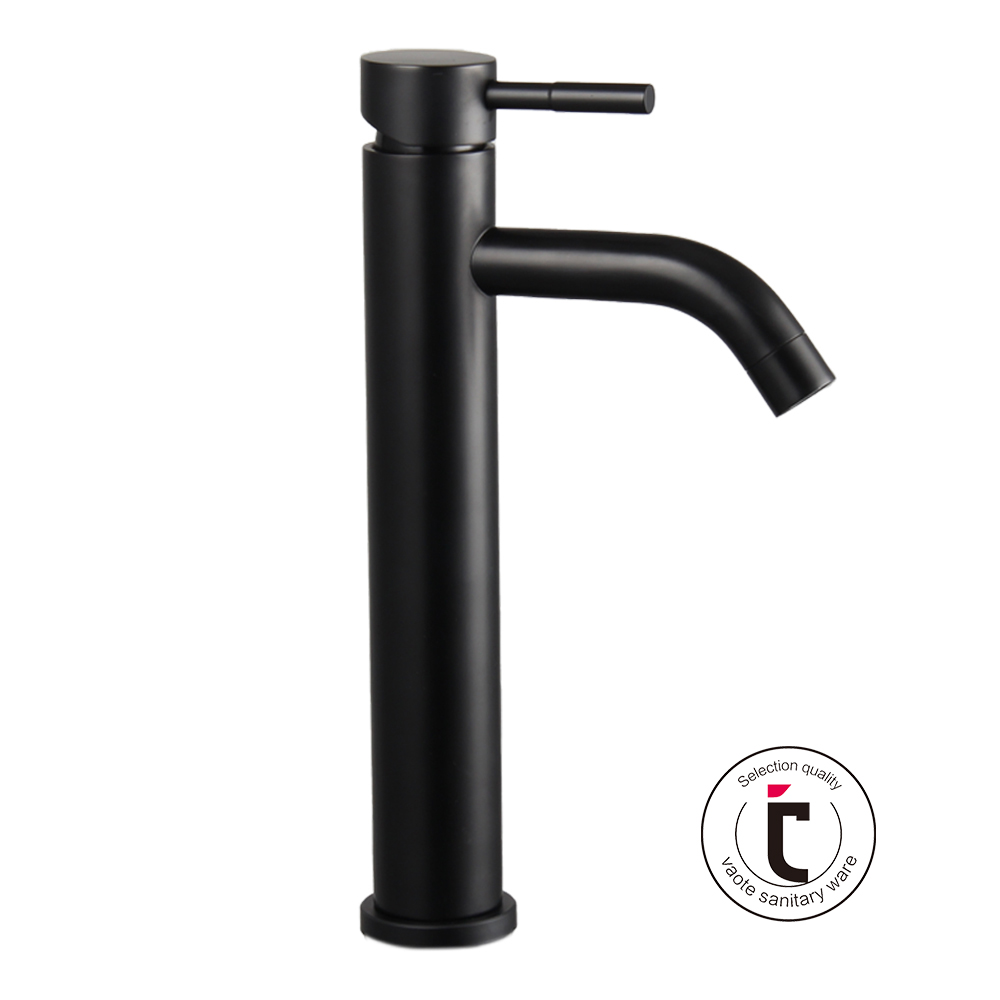 Vaote Black stainless steel faucets bathroom basin mixer