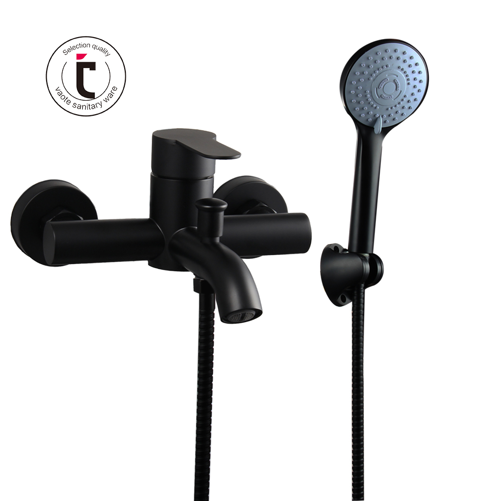 Vaote Black stainless steel faucets shower mixer