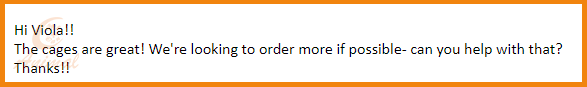Satisfied Customer Feedback: