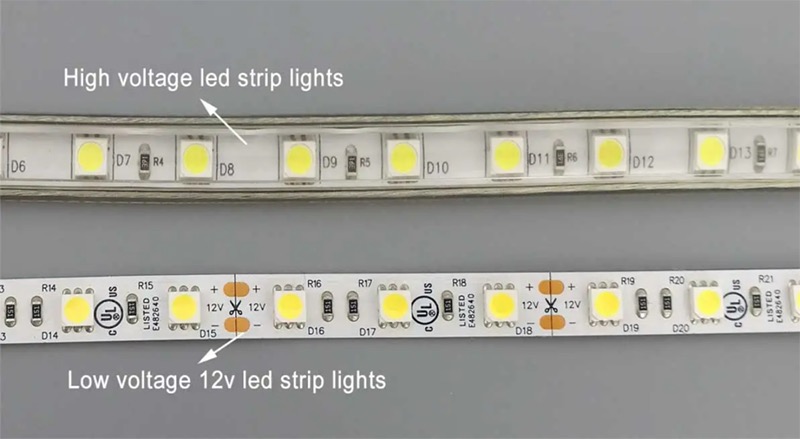high voltage vs low voltage led strip