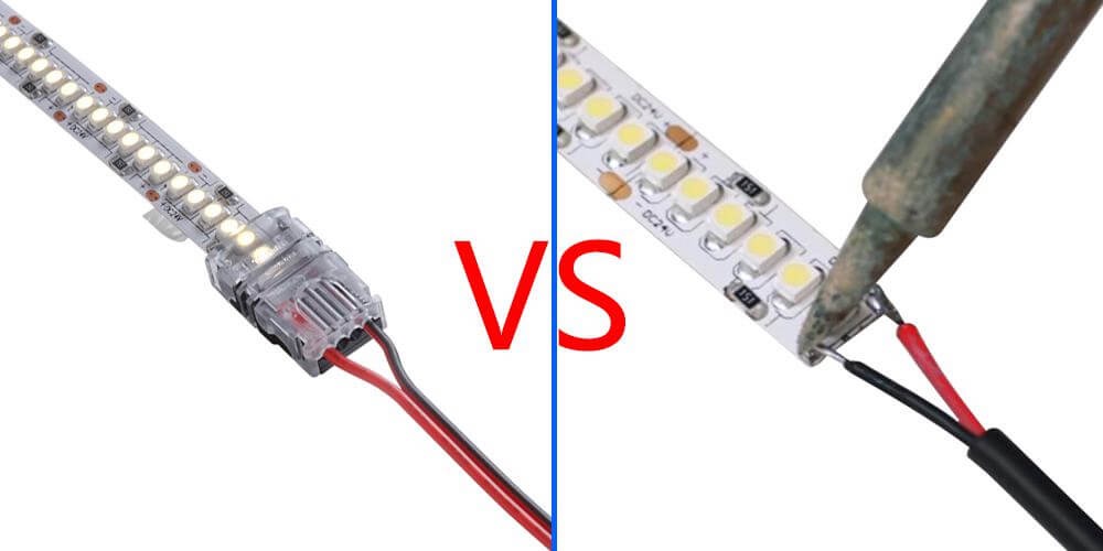 soldering led strip light