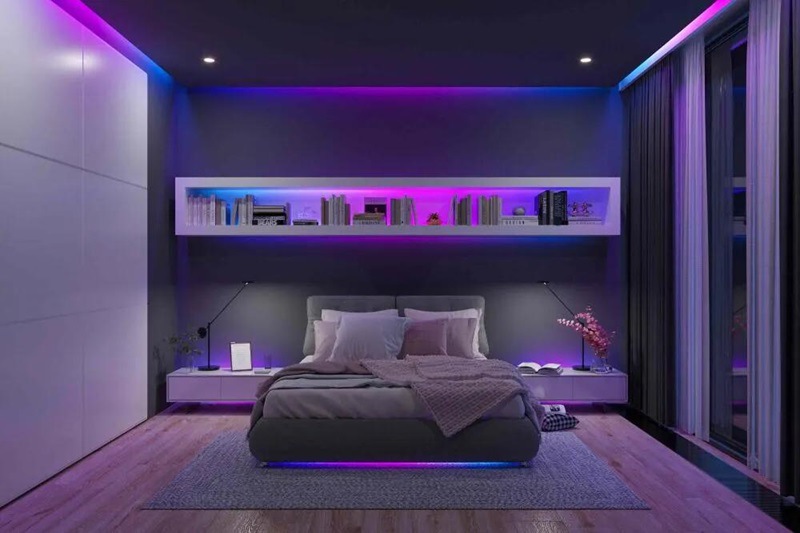 Sleeping with LED Strip Lights On