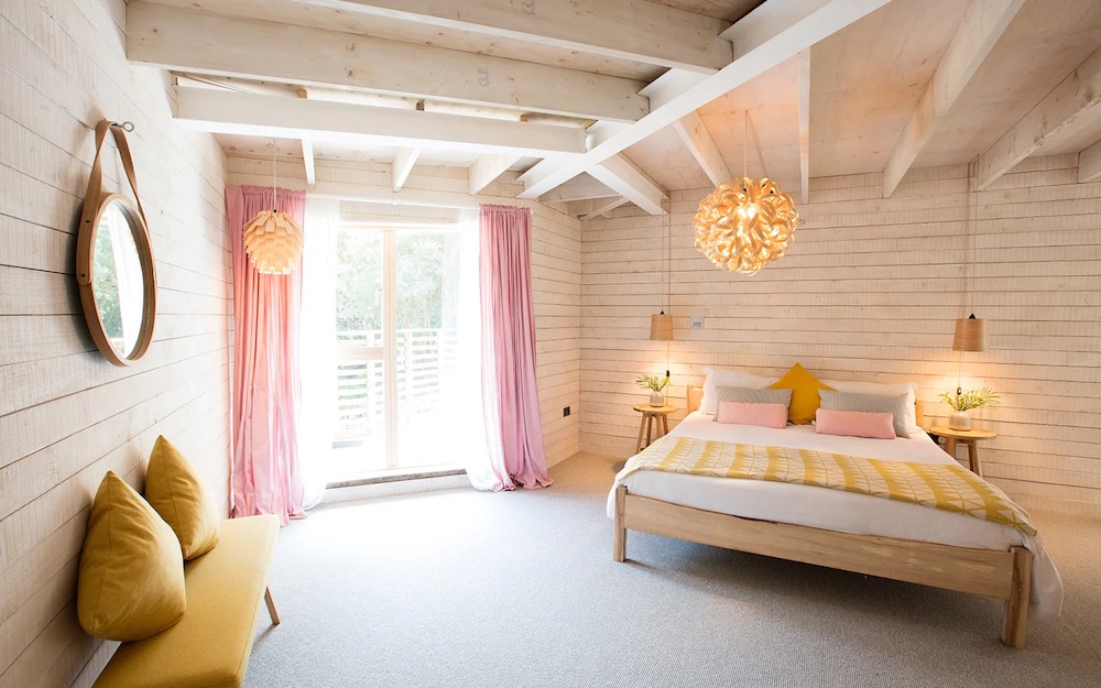 led strip light at bedroom