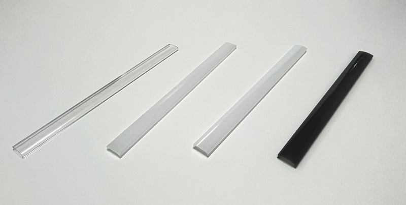 Difusor transparente vs. esmerilado vs. lechoso vs. negro