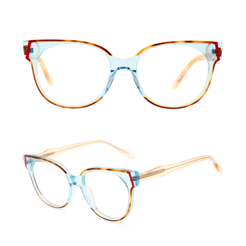 acetate glasses cat eye with spring hinge