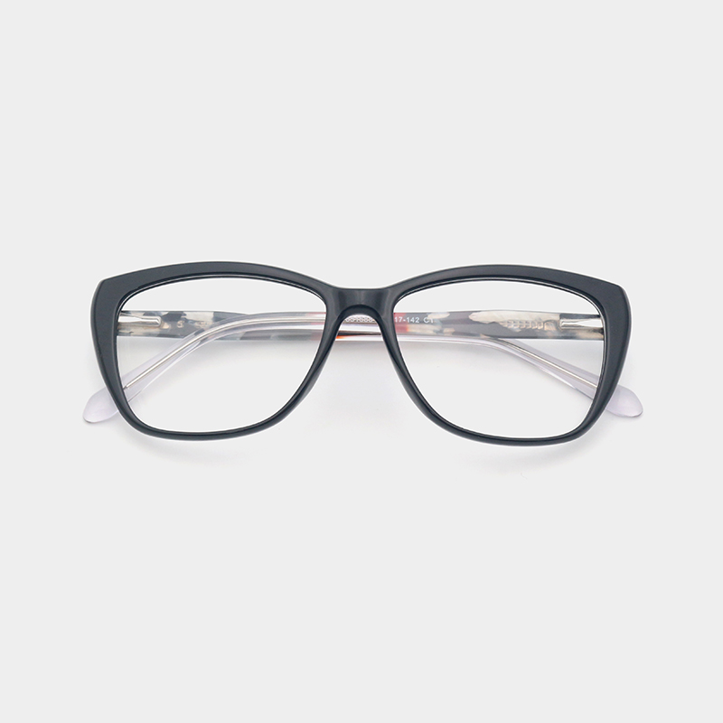 Transparent TR90 front design on ladies optical frames