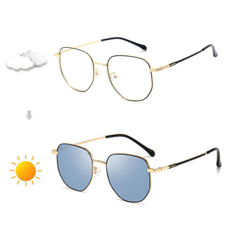 metal frame sunglasses phorochromic