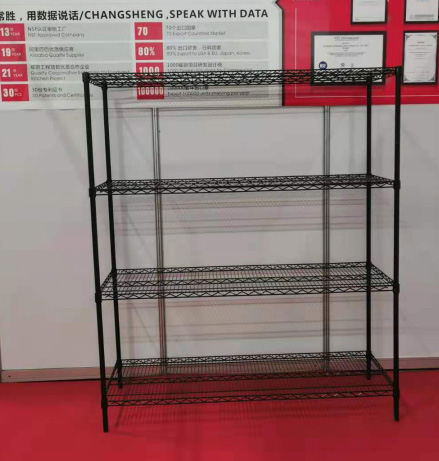 4 tier heavy duty wire shelving