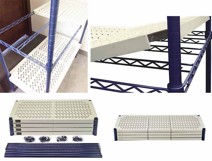 pp plastic mat shelving