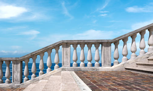 decorative baluster railing