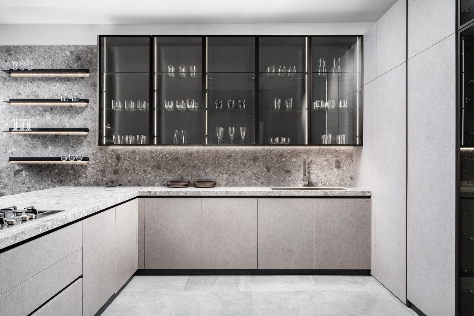 led thin light strips for kitchen cabinet