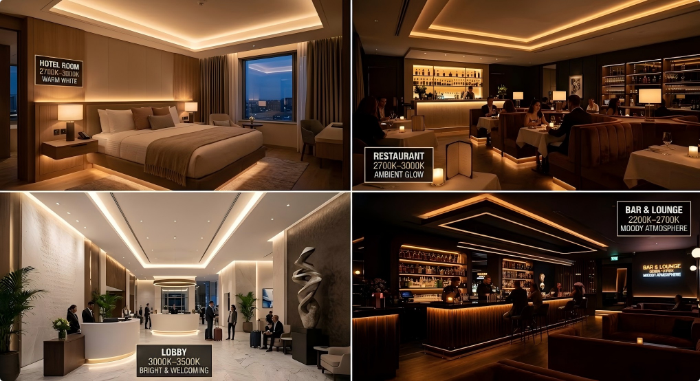 led strip lighting for hotel and restaurant applications