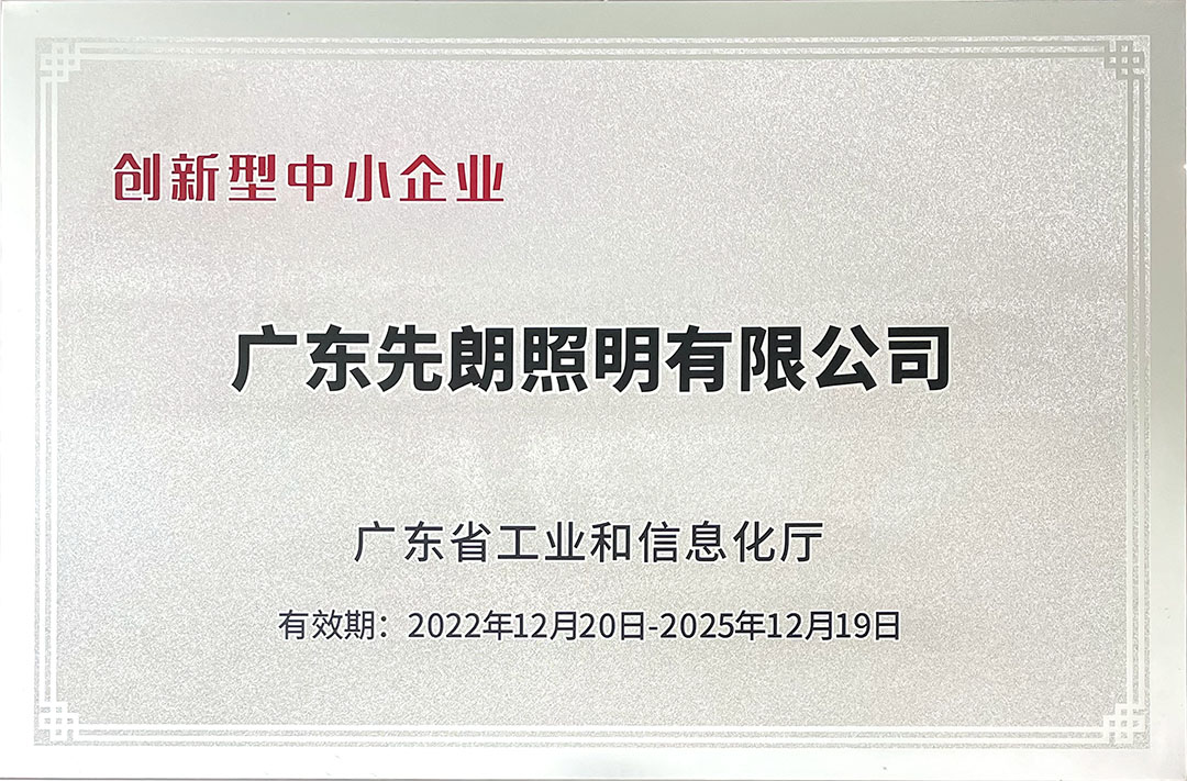 2022 Innovative SMEs - Shone Lighing