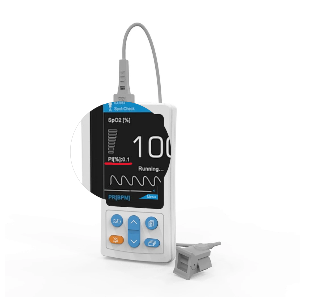 Pulse oximeter display