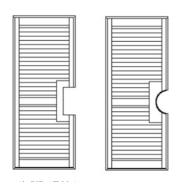 French cutout shutter