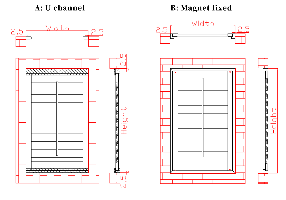 Fixed Panel shutter