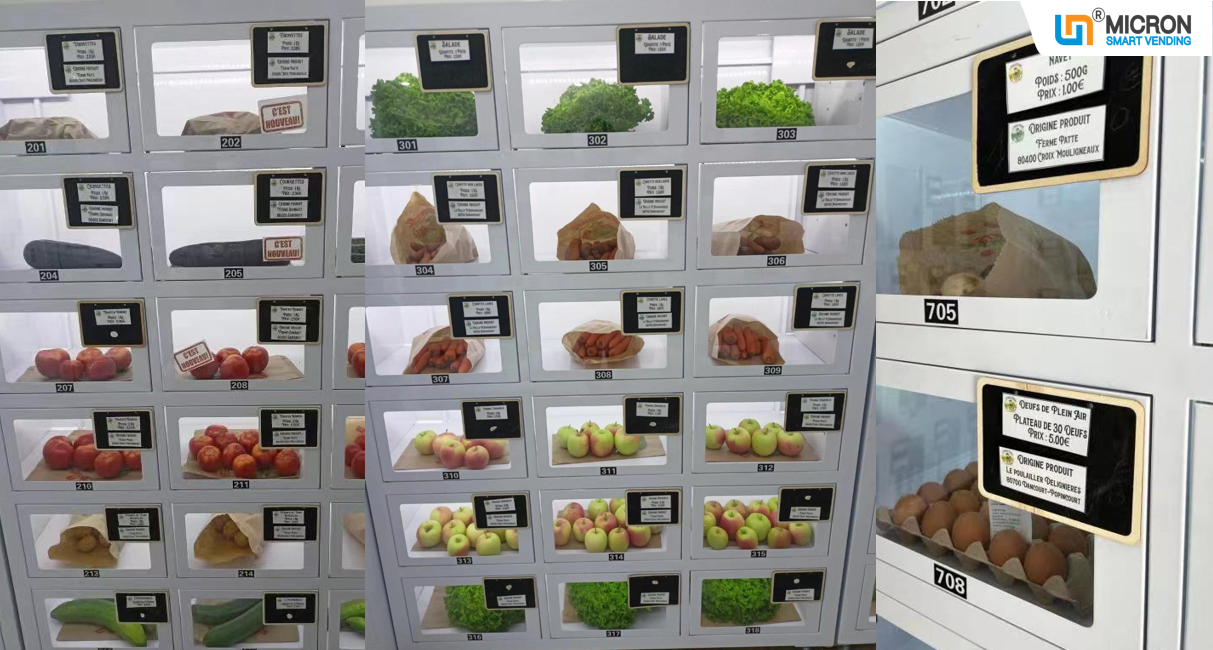 Can vending machine sell vegetable and fruit?What's kind of vending machine is suitable for selling farm produce?