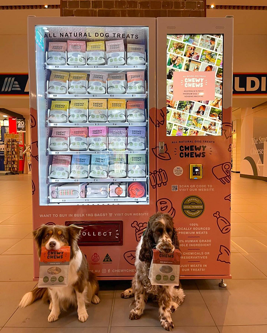 micron pet treats vending machine in Australia