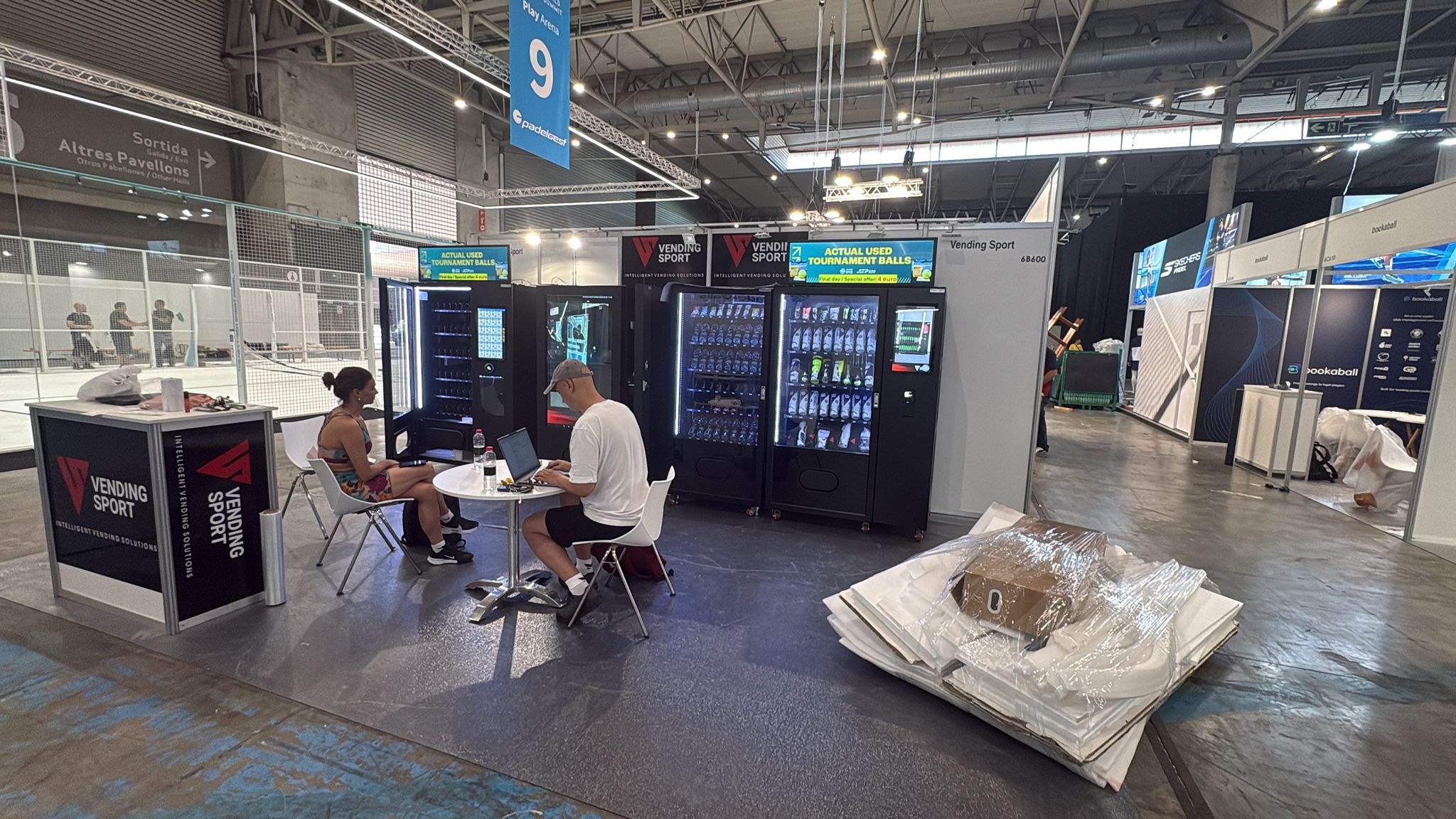Our customer show wm22 and wm55 these two snack vending machines in an international fair.