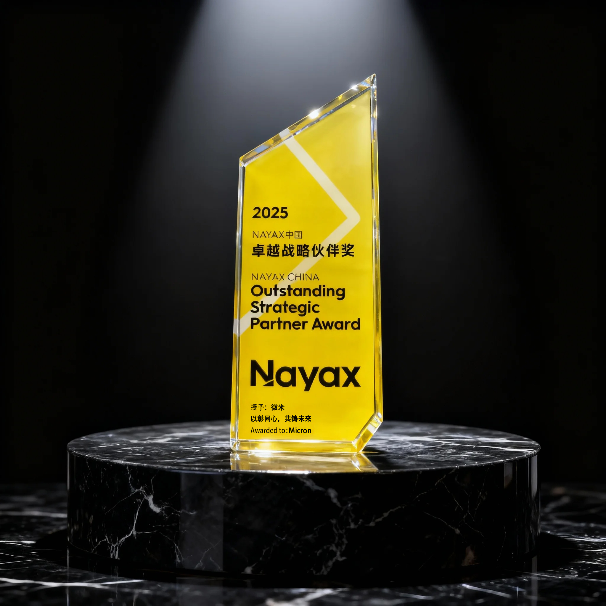 Nayax give Micron a outstanding strategic partner award