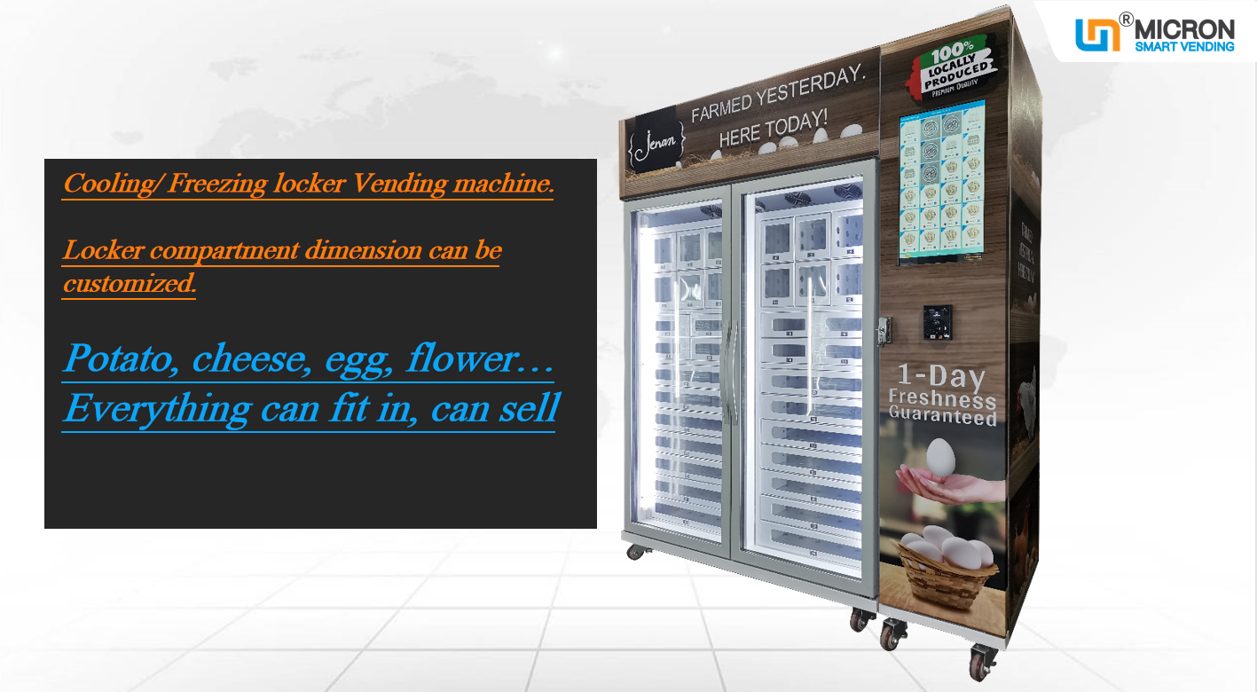 Can a vending machine sell egg and farm produce? Here we will recommend you two perfect farm vending machine.